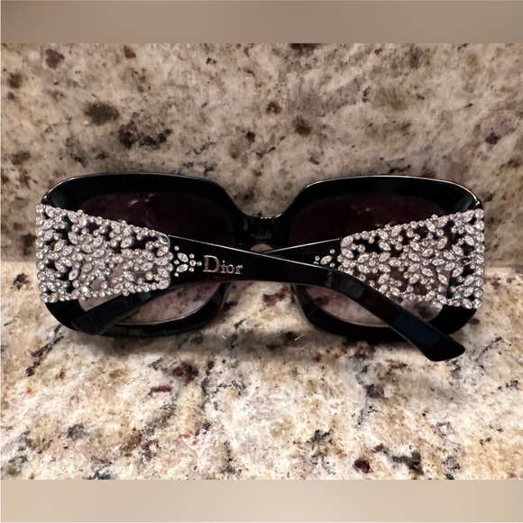 Dior Accessories - Christian Dior Delicacy Crystal Black Sunglasses Limited Edition RARE Vintage